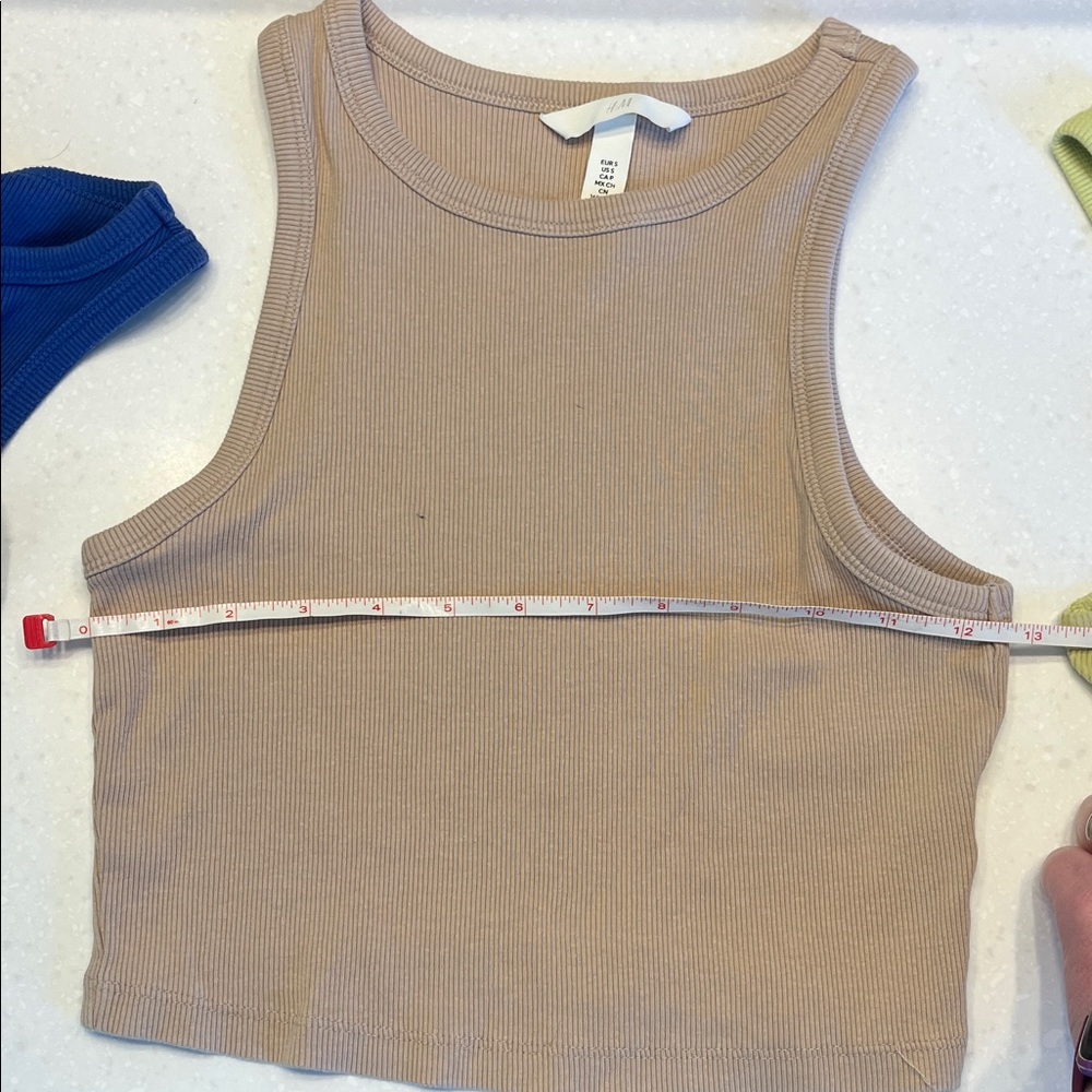 aerie Ribbed Tank Top Set - Black, Blue, Beige, Lime - Picture 9 of 13